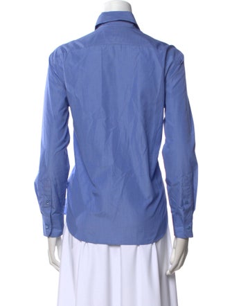 Ralph Lauren Purple Label Long Sleeve Button-Up Top