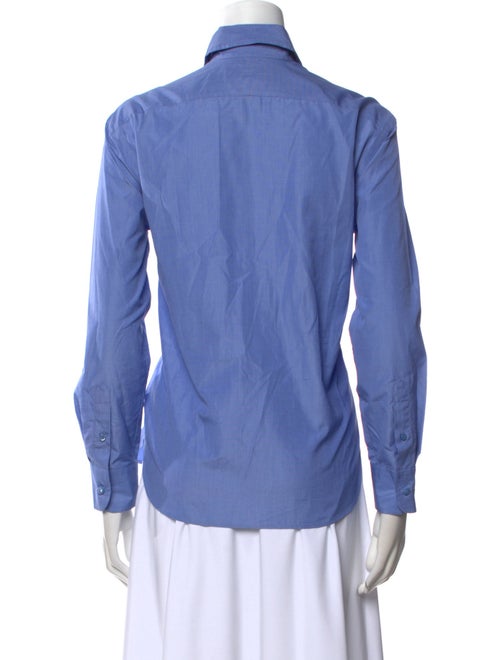 Ralph Lauren Purple Label Long Sleeve Button-Up Top