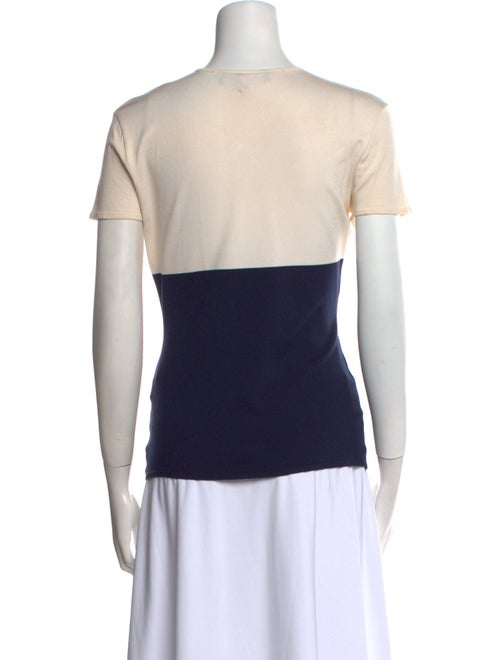 Ralph Lauren Purple Label Silk V-Neck Top