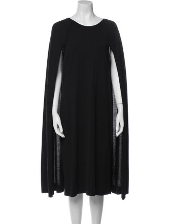 Ralph Lauren Collection Merino Wool Midi Length Dress