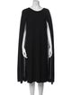 Ralph Lauren Collection Merino Wool Midi Length Dress