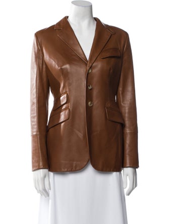 Ralph Lauren Purple Label Leather Blazer