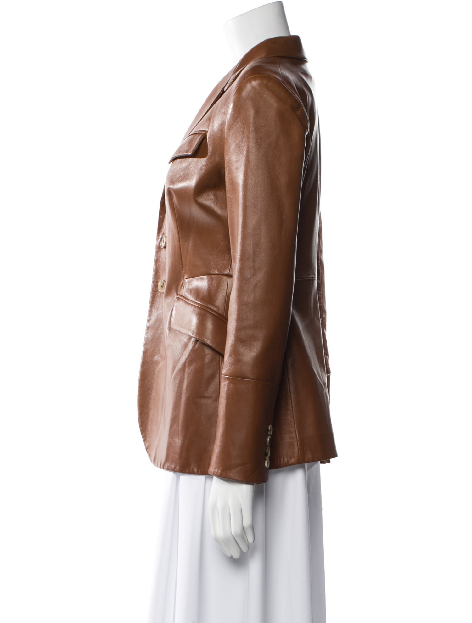 Ralph Lauren Purple Label Leather Blazer