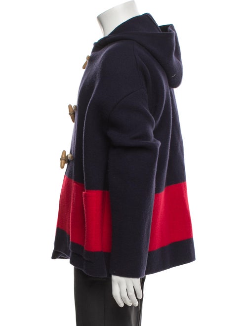 Ralph Lauren Purple Label Wool Colorblock Pattern Parka