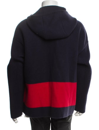 Ralph Lauren Purple Label Wool Colorblock Pattern Parka