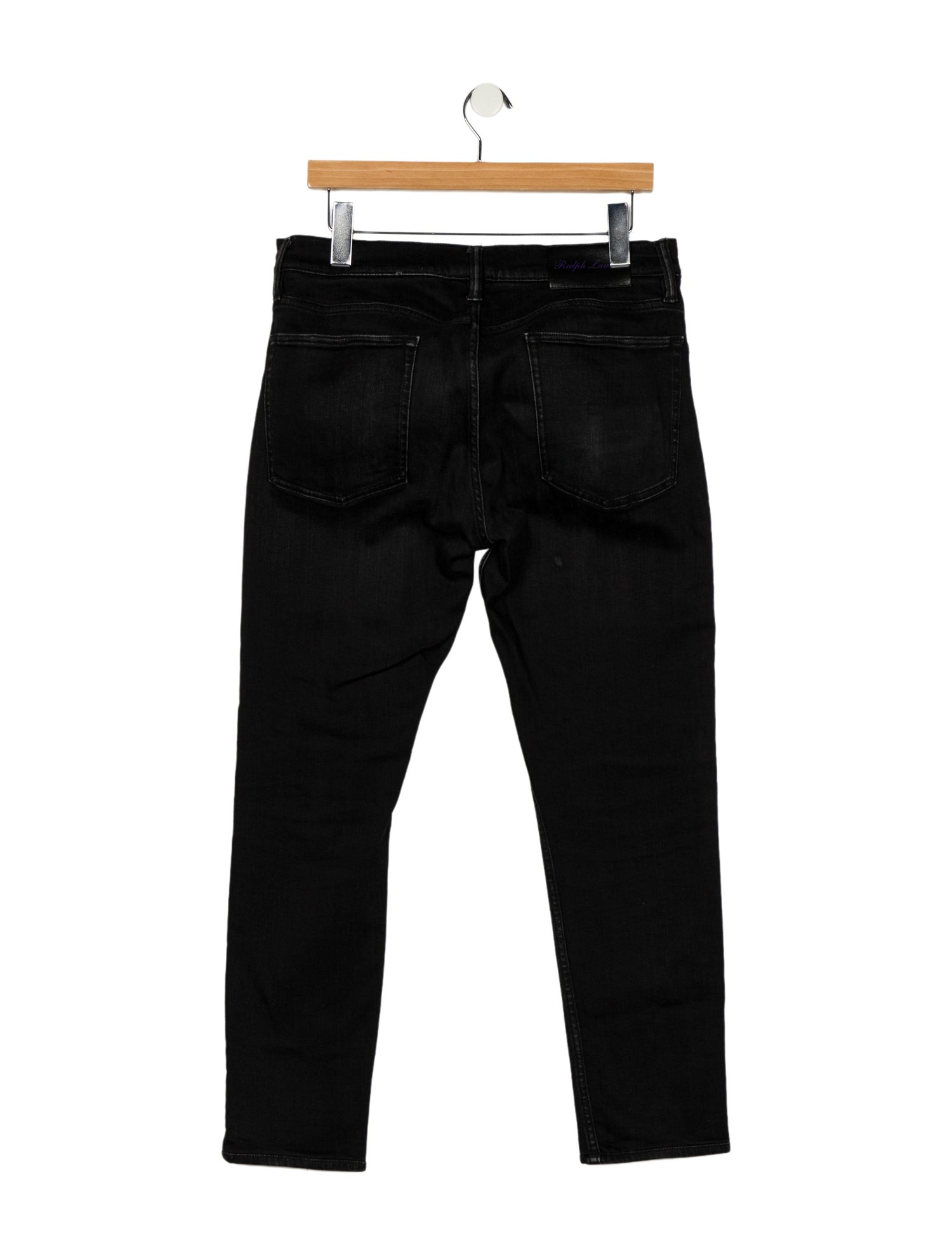 Ralph Lauren Purple Label Mid-Rise Straight Leg Jeans