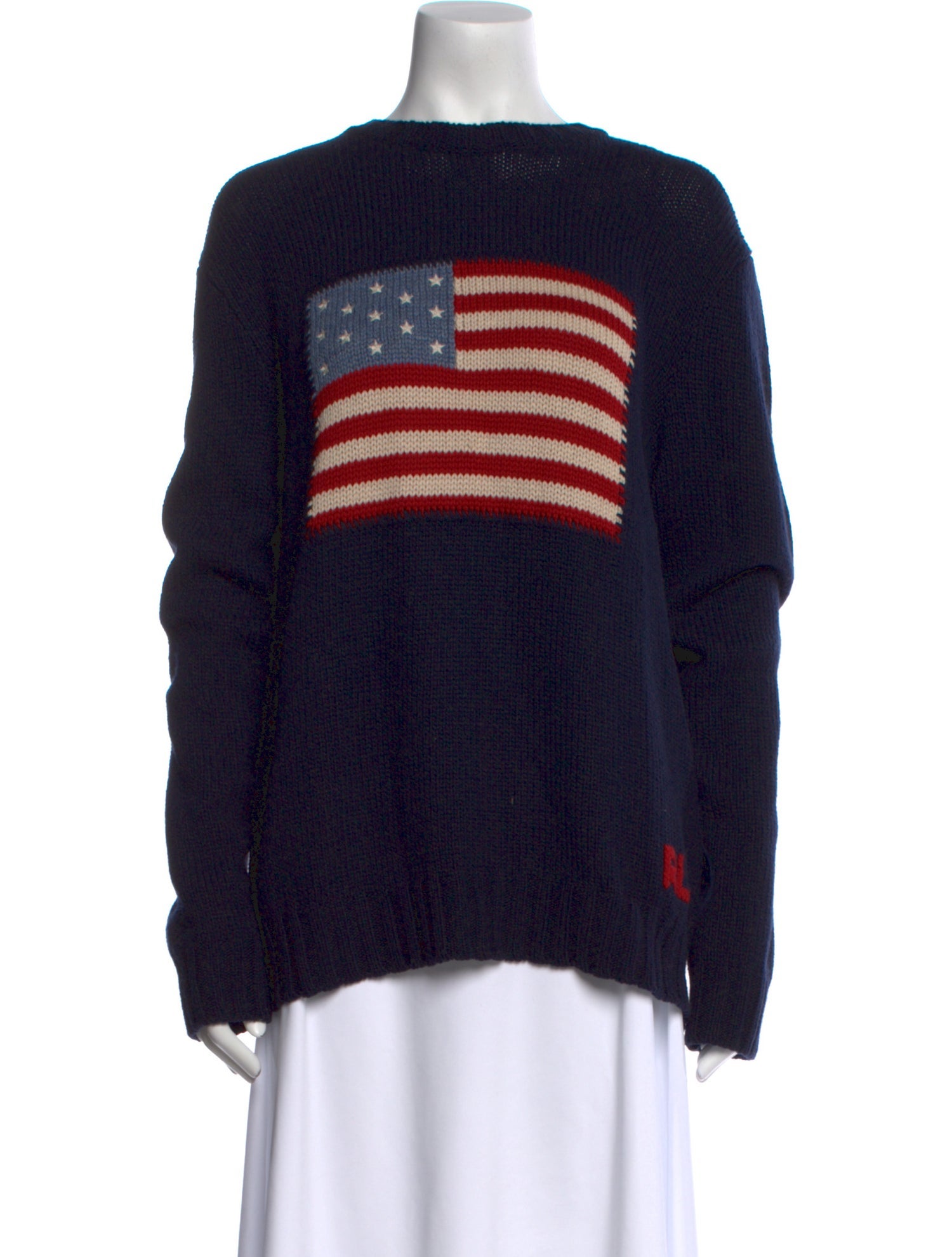 Ralph Lauren Purple Label Cashmere Graphic Print Sweater