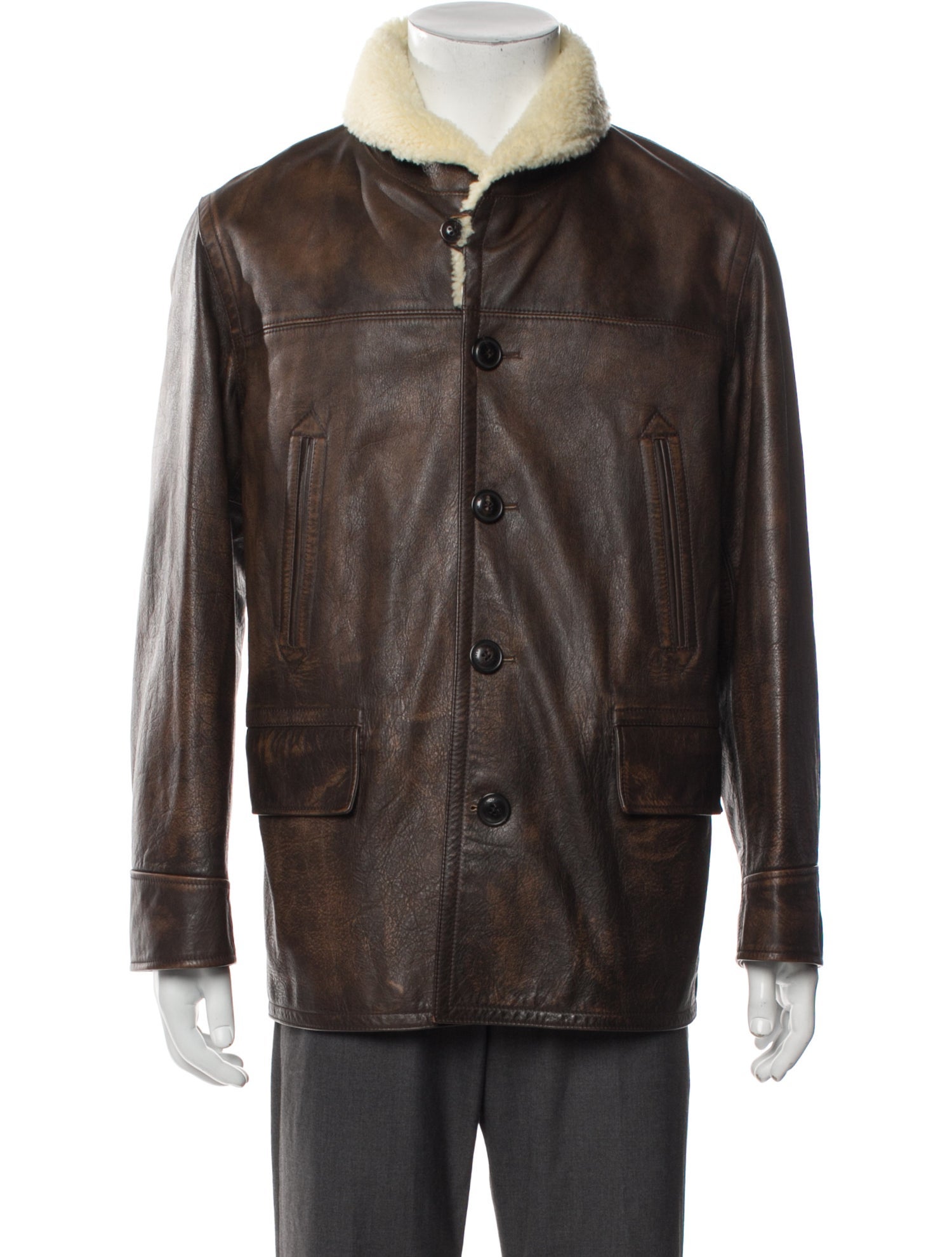 Ralph Lauren Purple Label Shearling Jacket w/ Tags