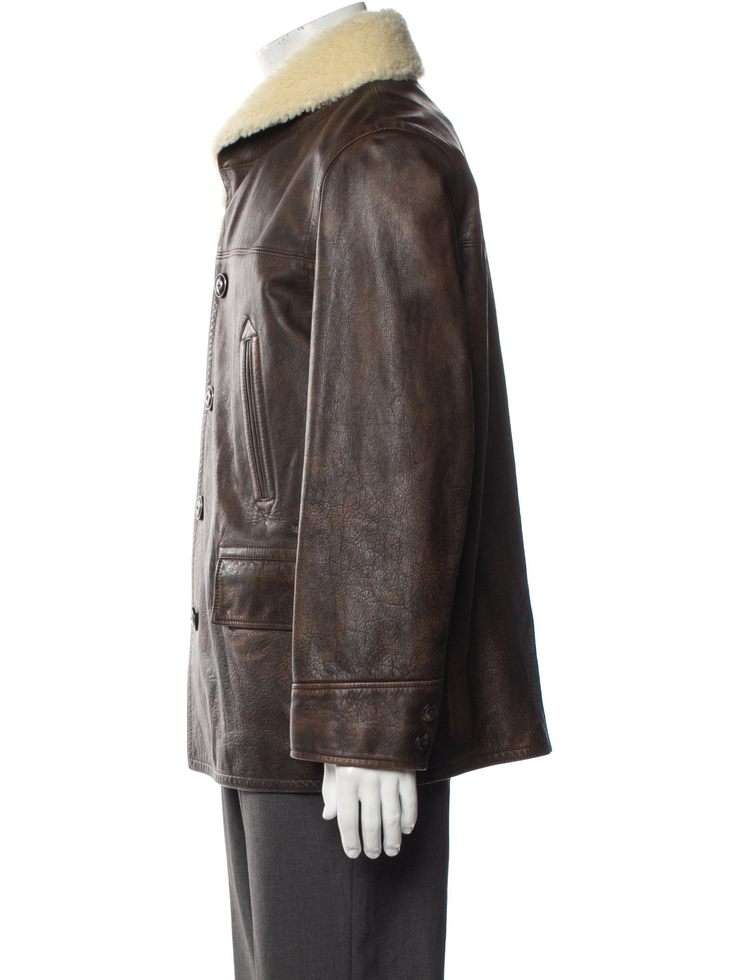 Ralph Lauren Purple Label Shearling Jacket w/ Tags