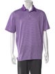 Ralph Lauren Purple Label Plaid Print Crew Neck Polo Shirt