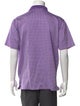 Ralph Lauren Purple Label Plaid Print Crew Neck Polo Shirt