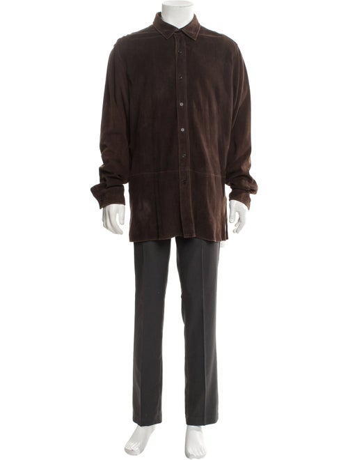 Ralph Lauren Purple Label Suede Trench Coat