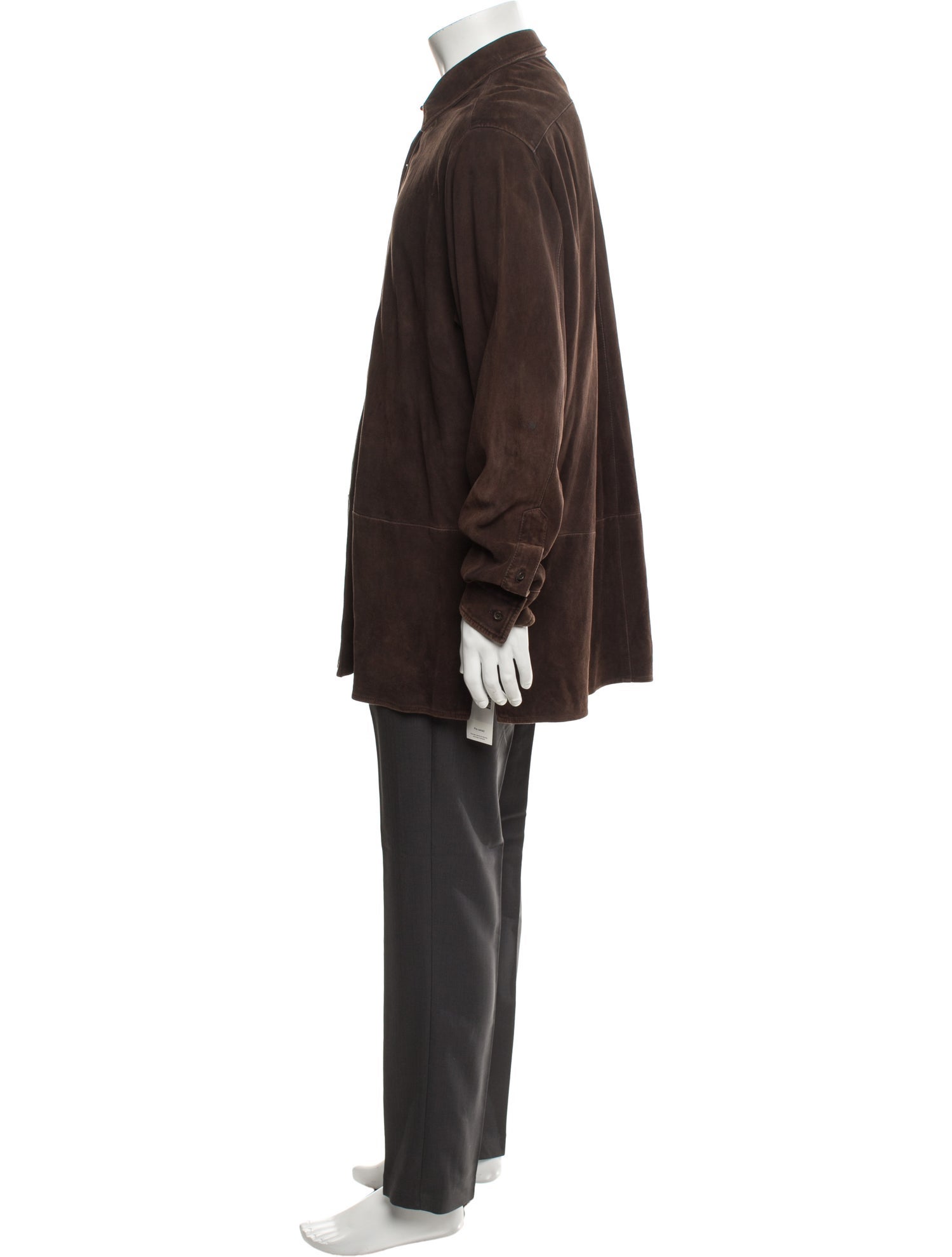 Ralph Lauren Purple Label Suede Trench Coat