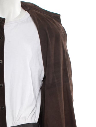 Ralph Lauren Purple Label Suede Trench Coat