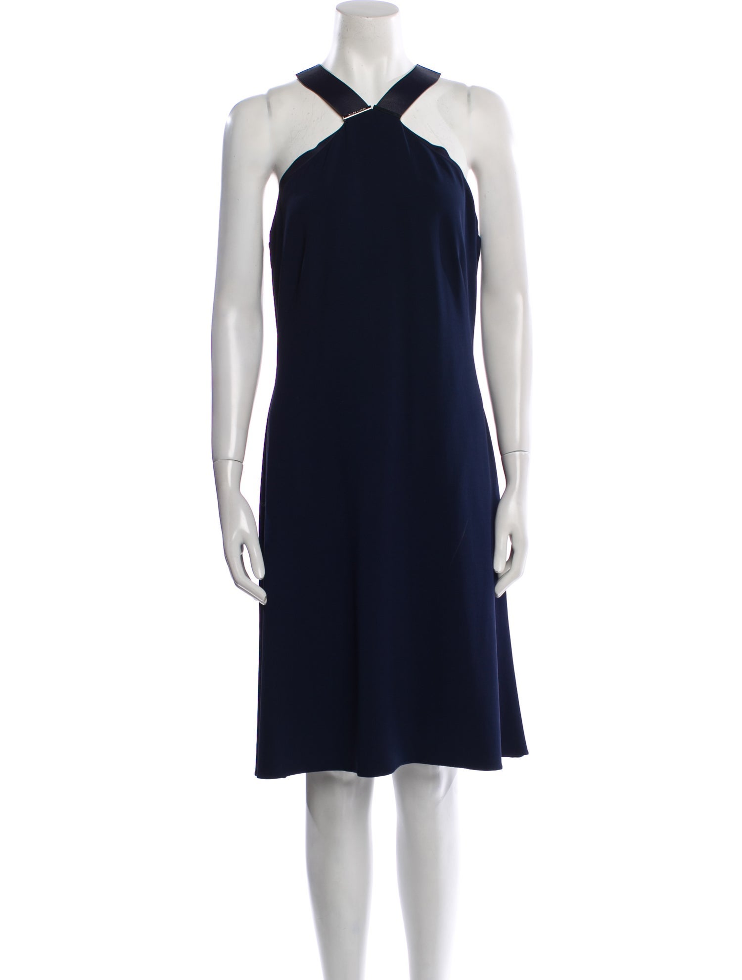 Ralph Lauren Purple Label Halterneck Knee-Length Dress