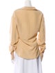 Ralph Lauren Purple Label V-Neck Long Sleeve Blouse