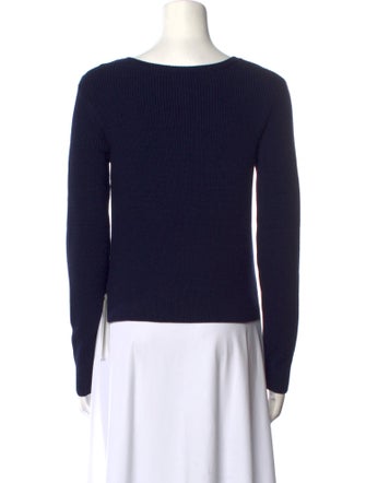 Ralph Lauren Purple Label Silk Scoop Neck Sweater