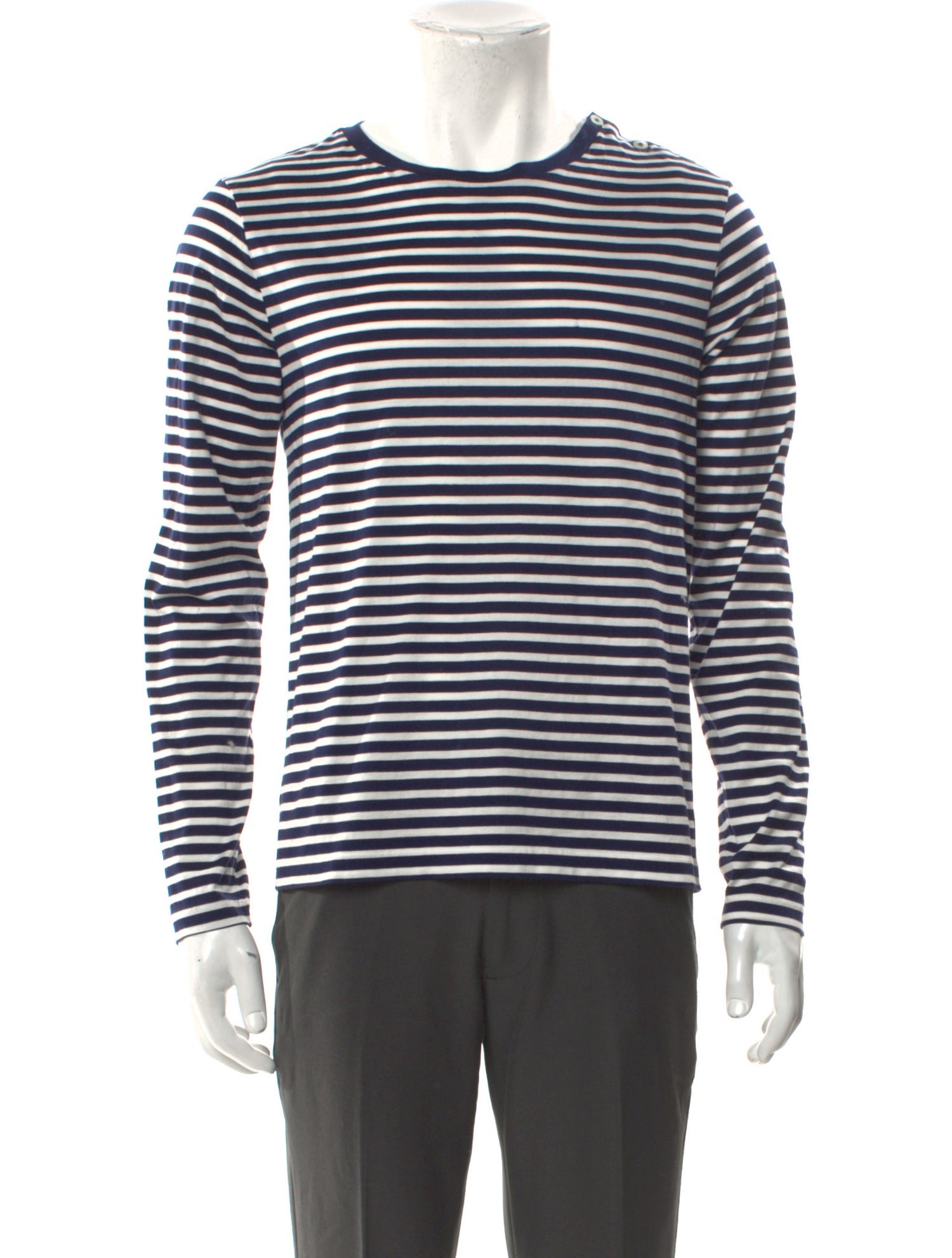 Ralph Lauren Purple Label Striped Crew Neck T-Shirt