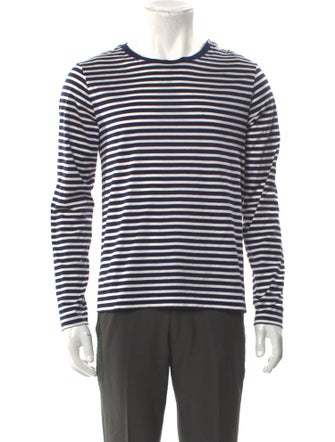 Ralph Lauren Purple Label Striped Crew Neck T-Shirt