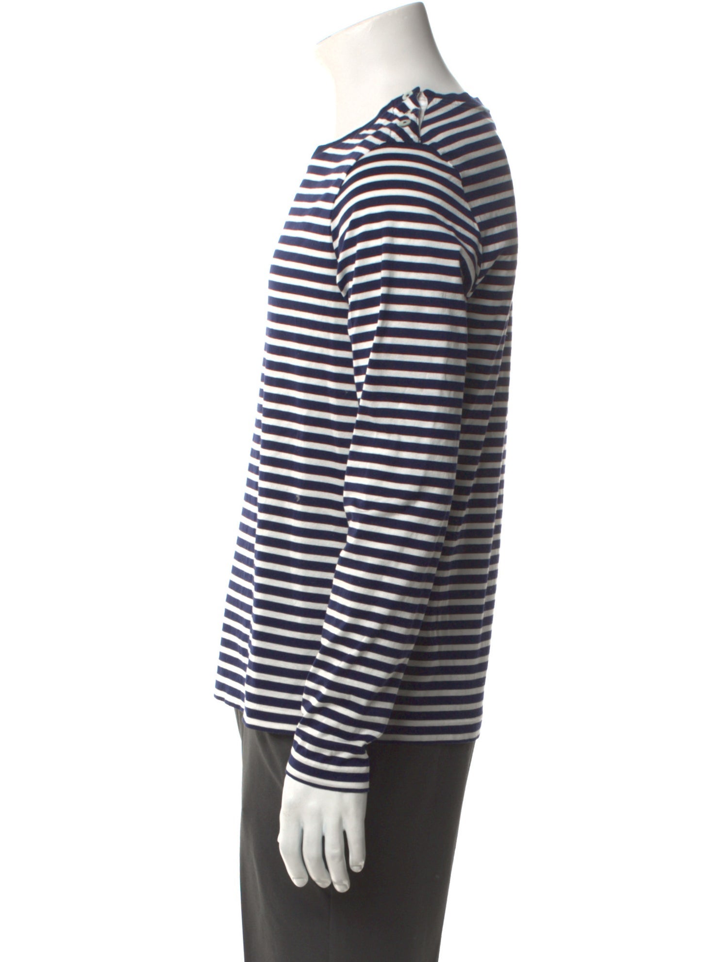 Ralph Lauren Purple Label Striped Crew Neck T-Shirt