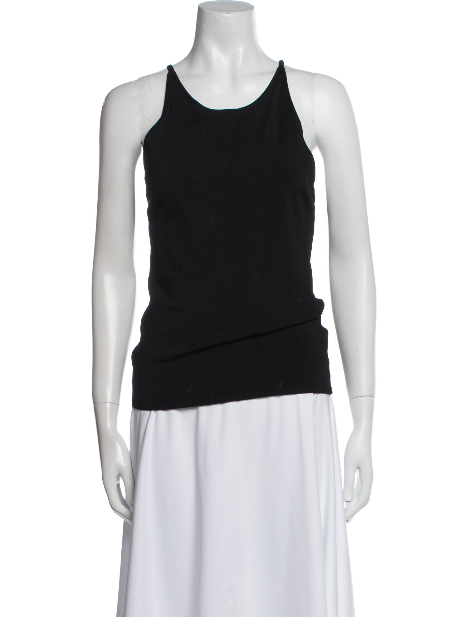 Ralph Lauren Purple Label Scoop Neck Sleeveless Top
