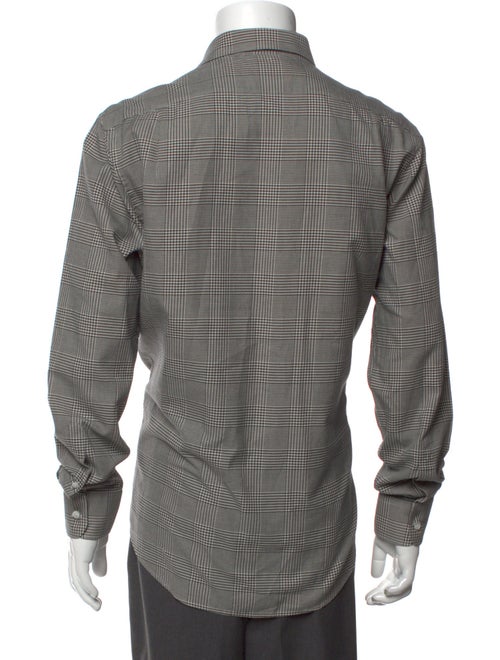 Ralph Lauren Purple Label Plaid Print Long Sleeve Shirt