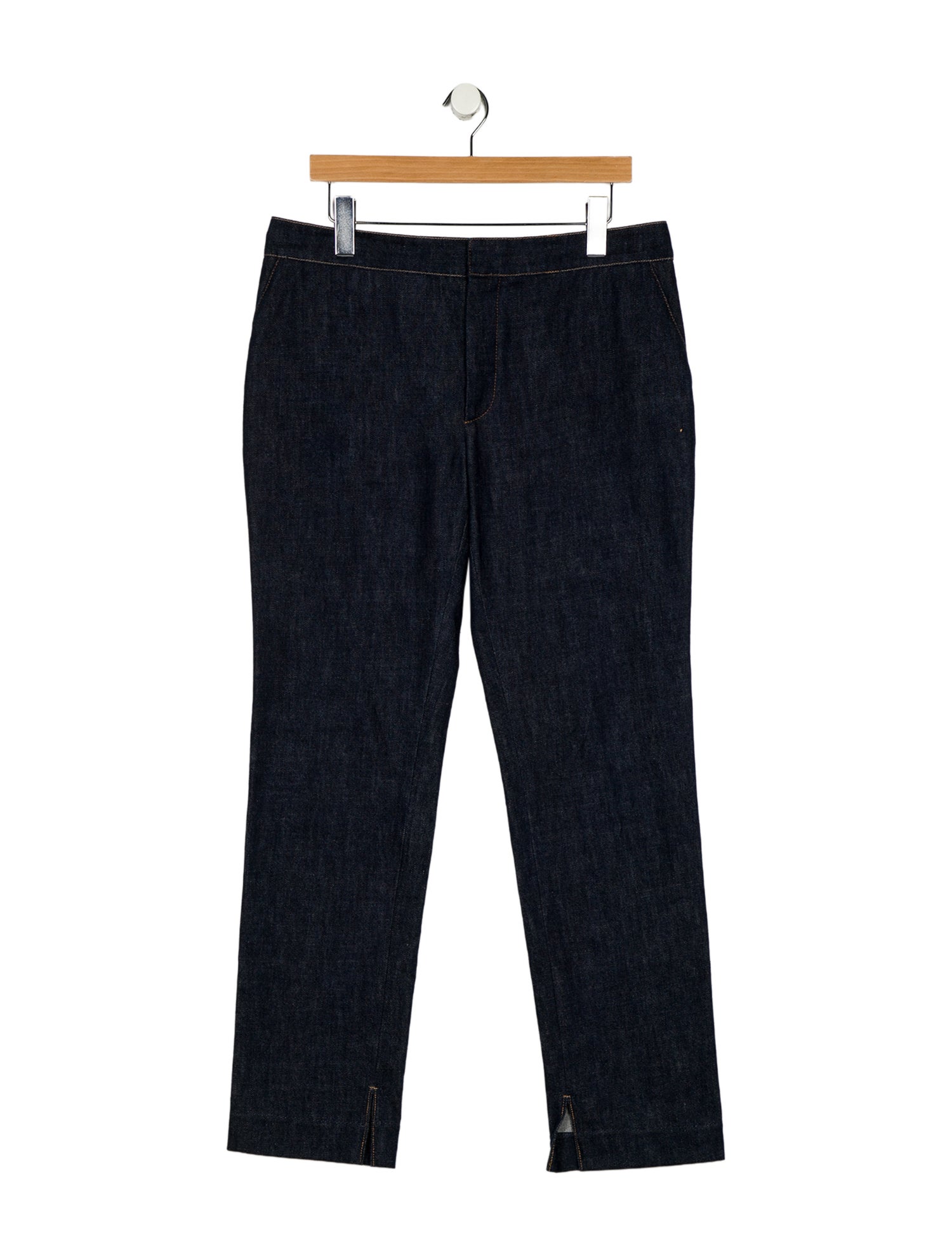 Ralph Lauren Purple Label High-Rise Straight Leg Jeans