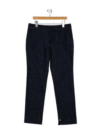 Ralph Lauren Purple Label High-Rise Straight Leg Jeans
