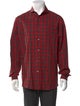Ralph Lauren Purple Label Plaid Print Long Sleeve Shirt