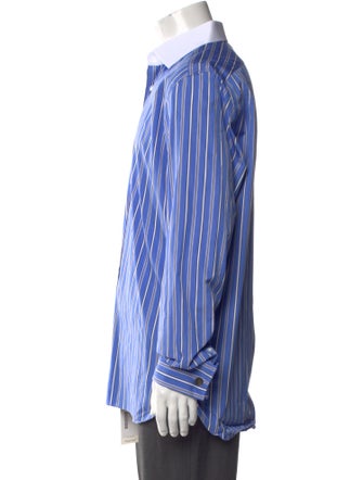 Ralph Lauren Purple Label Striped Long Sleeve Dress Shirt