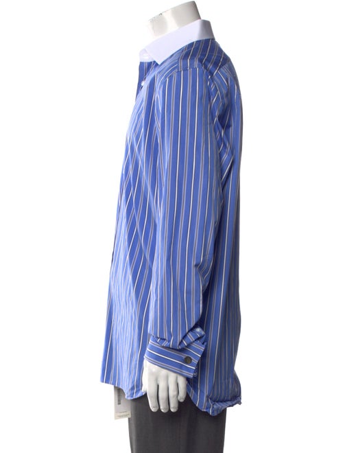 Ralph Lauren Purple Label Striped Long Sleeve Dress Shirt