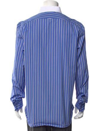 Ralph Lauren Purple Label Striped Long Sleeve Dress Shirt