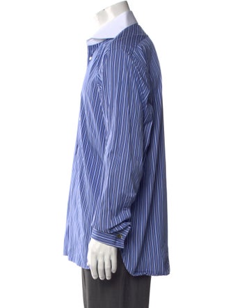 Ralph Lauren Purple Label Striped Long Sleeve Dress Shirt