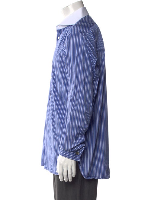Ralph Lauren Purple Label Striped Long Sleeve Dress Shirt