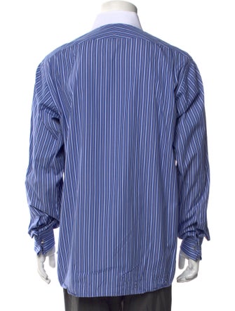 Ralph Lauren Purple Label Striped Long Sleeve Dress Shirt