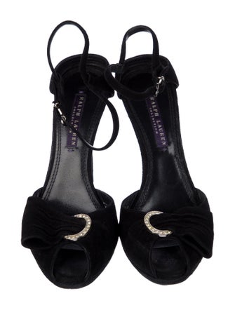 Ralph Lauren Purple Label Suede D'Orsay Pumps