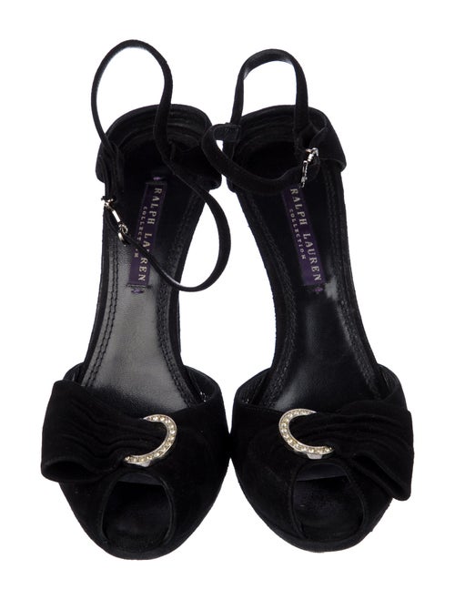 Ralph Lauren Purple Label Suede D'Orsay Pumps