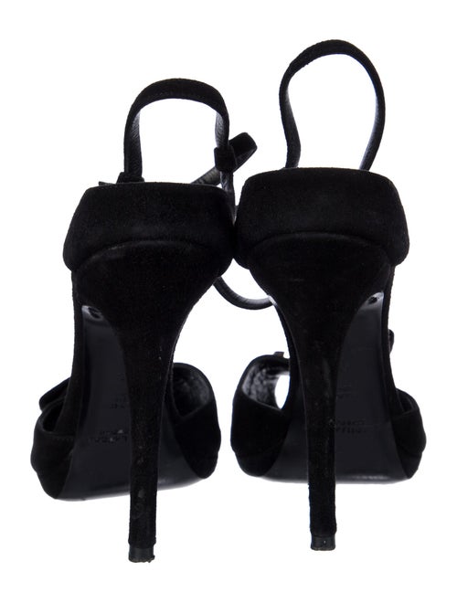 Ralph Lauren Purple Label Suede D'Orsay Pumps