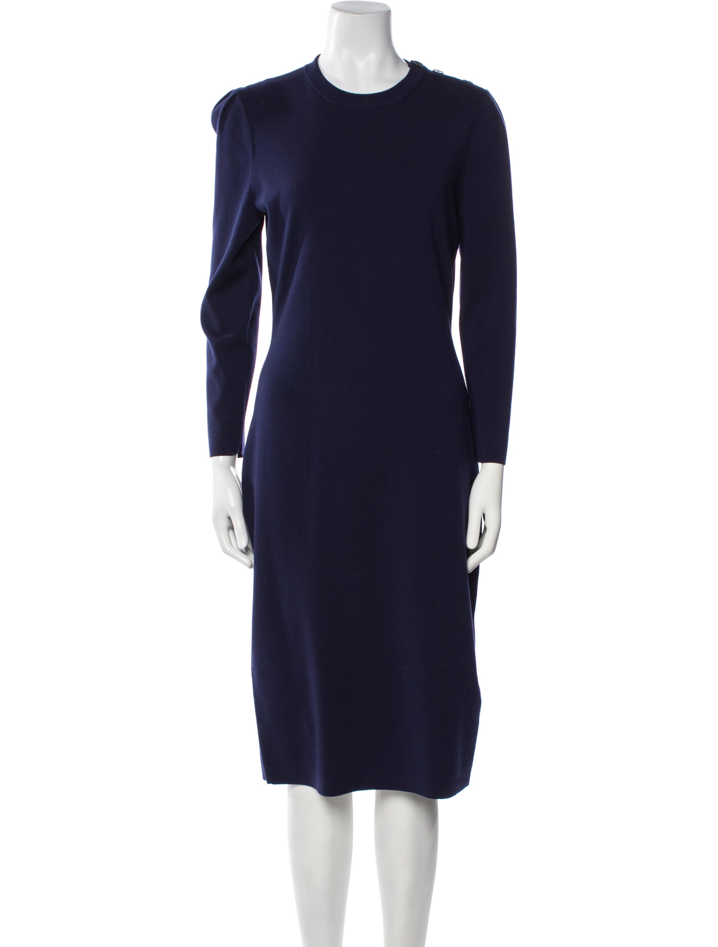 Ralph Lauren Purple Label Wool Midi Length Dress