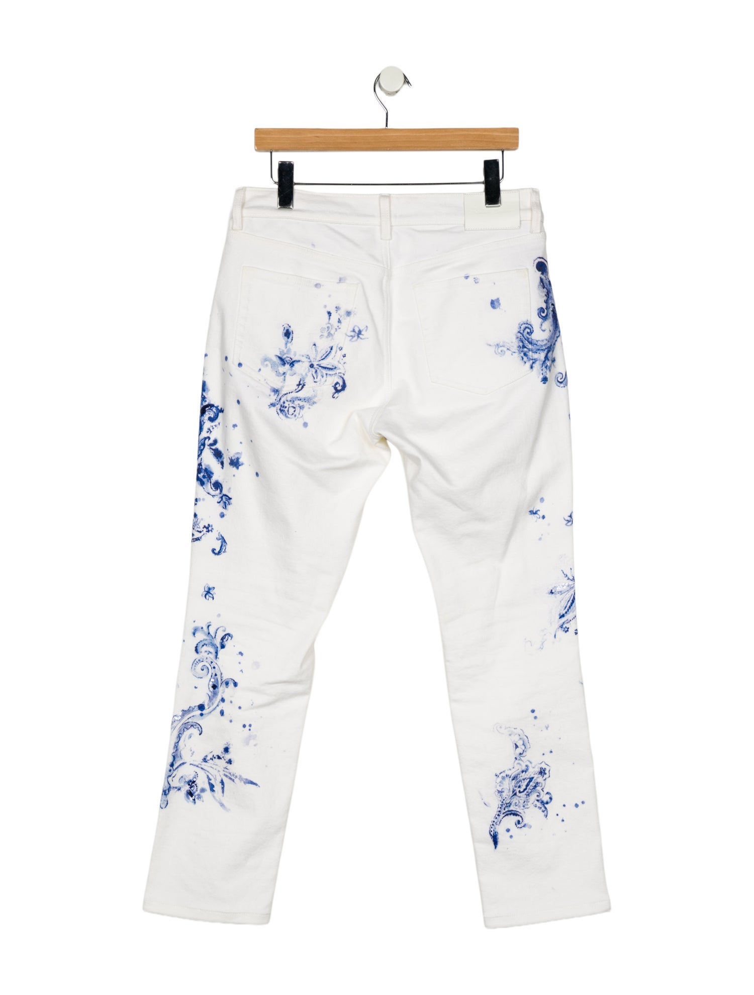 Ralph Lauren Purple Label Mid-Rise Straight Leg Jeans