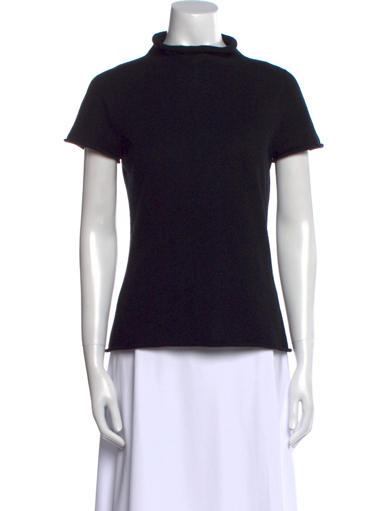 Ralph Lauren Purple Label Cashmere Mock Neck Top