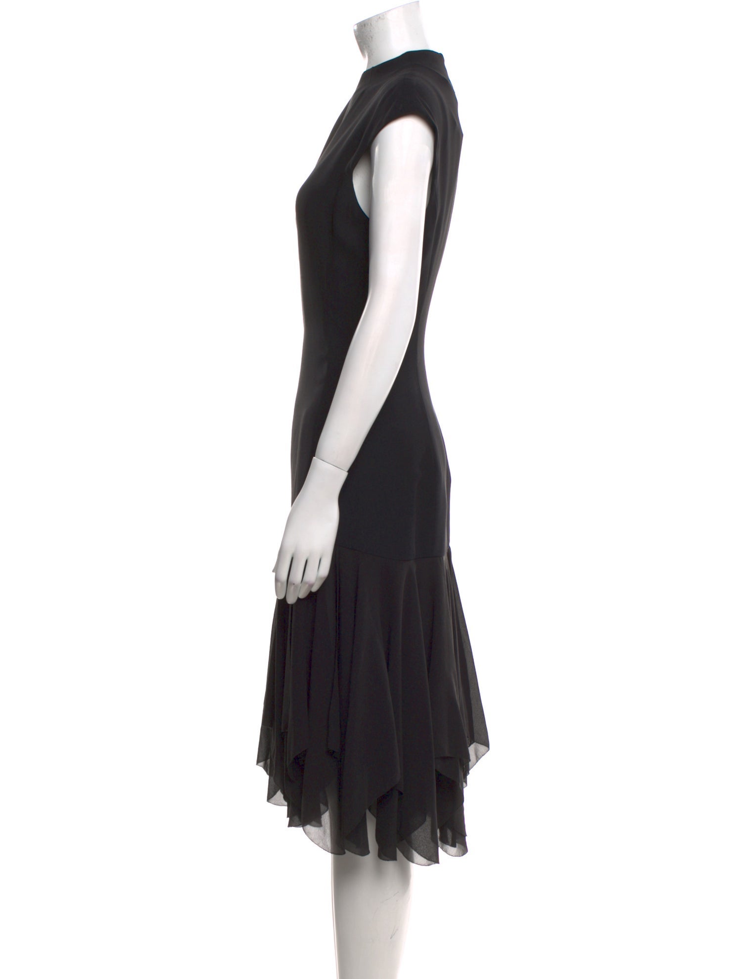 Ralph Lauren Purple Label Silk Midi Length Dress