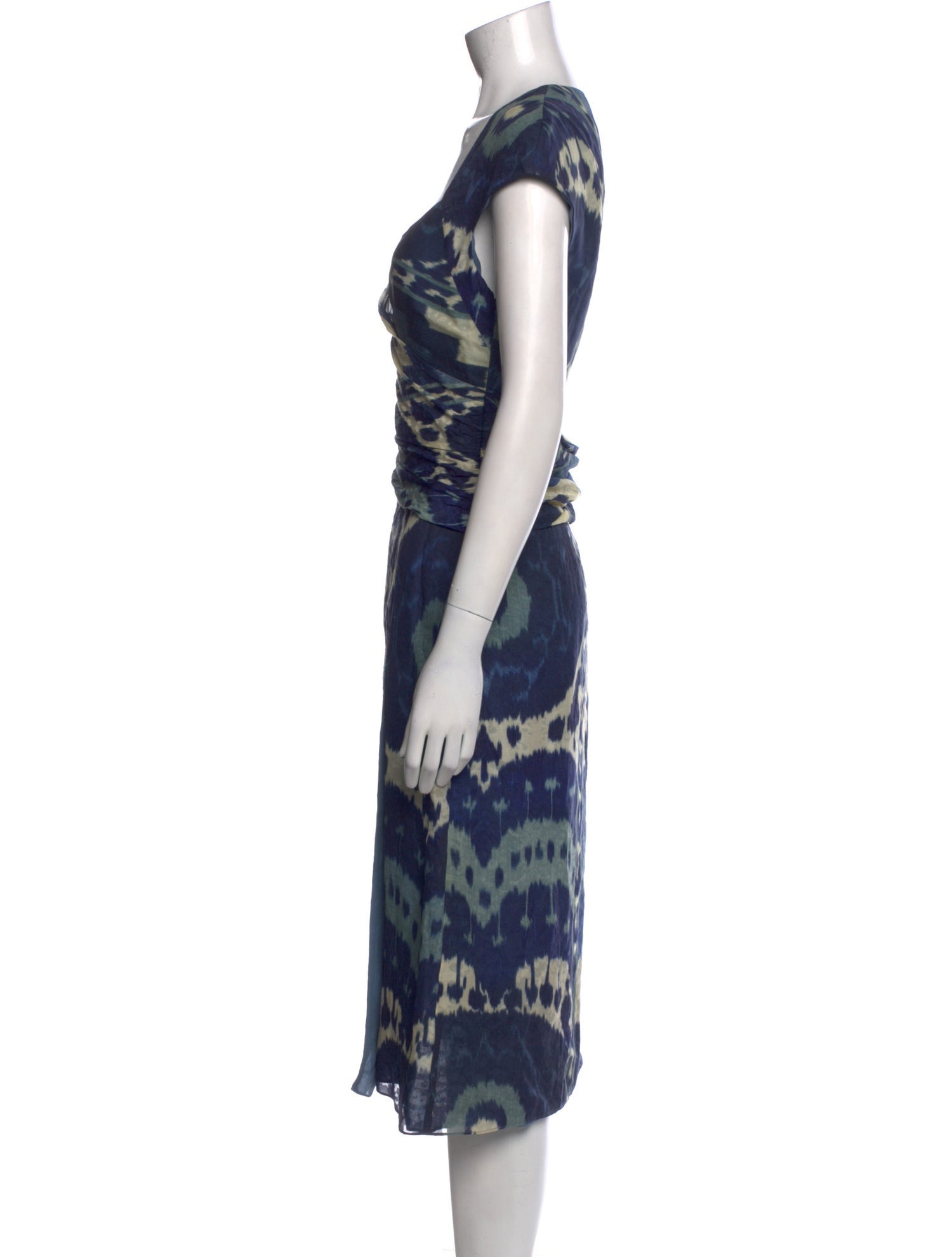 Ralph Lauren Purple Label Silk Midi Length Dress