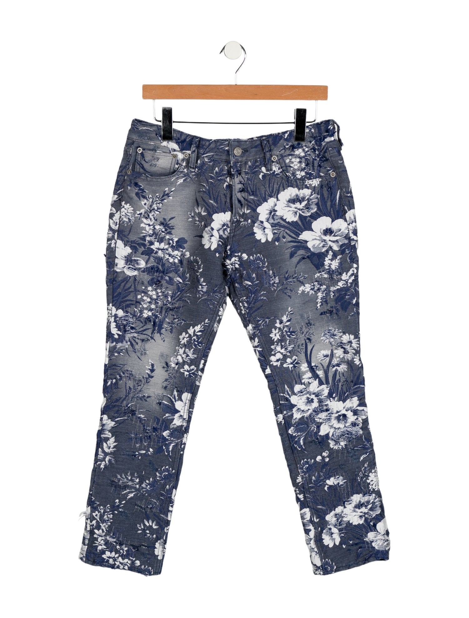 Ralph Lauren Purple Label Mid-Rise Straight Leg Jeans