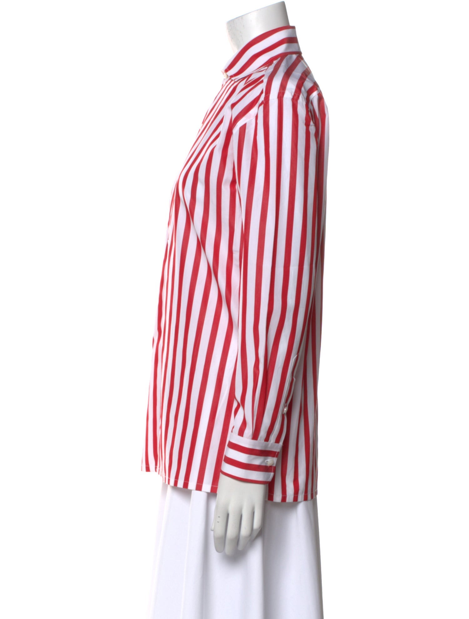 Ralph Lauren Purple Label Striped Long Sleeve Button-Up Top w/ Tags