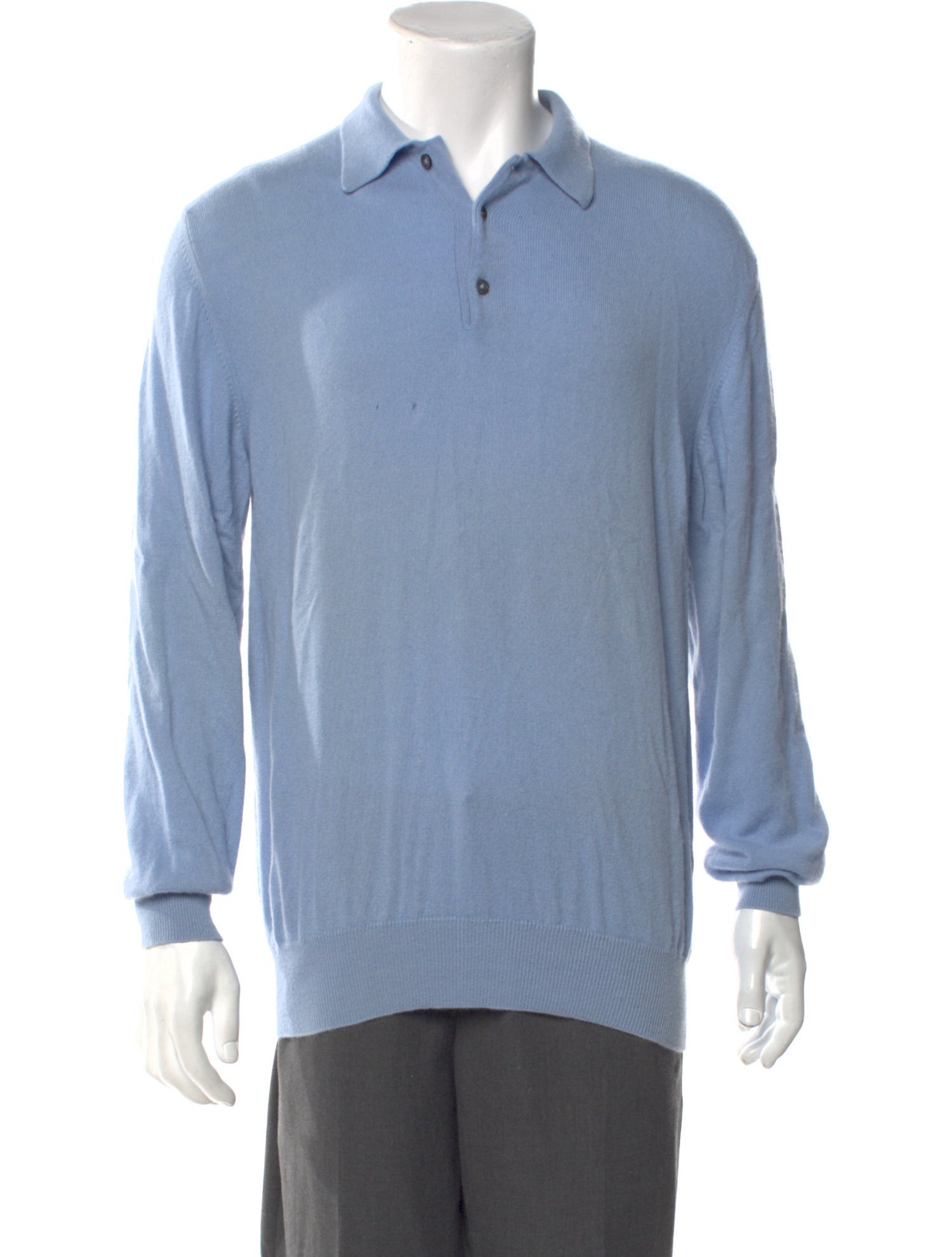 Ralph Lauren Purple Label Cashmere Collar Polo Sweater