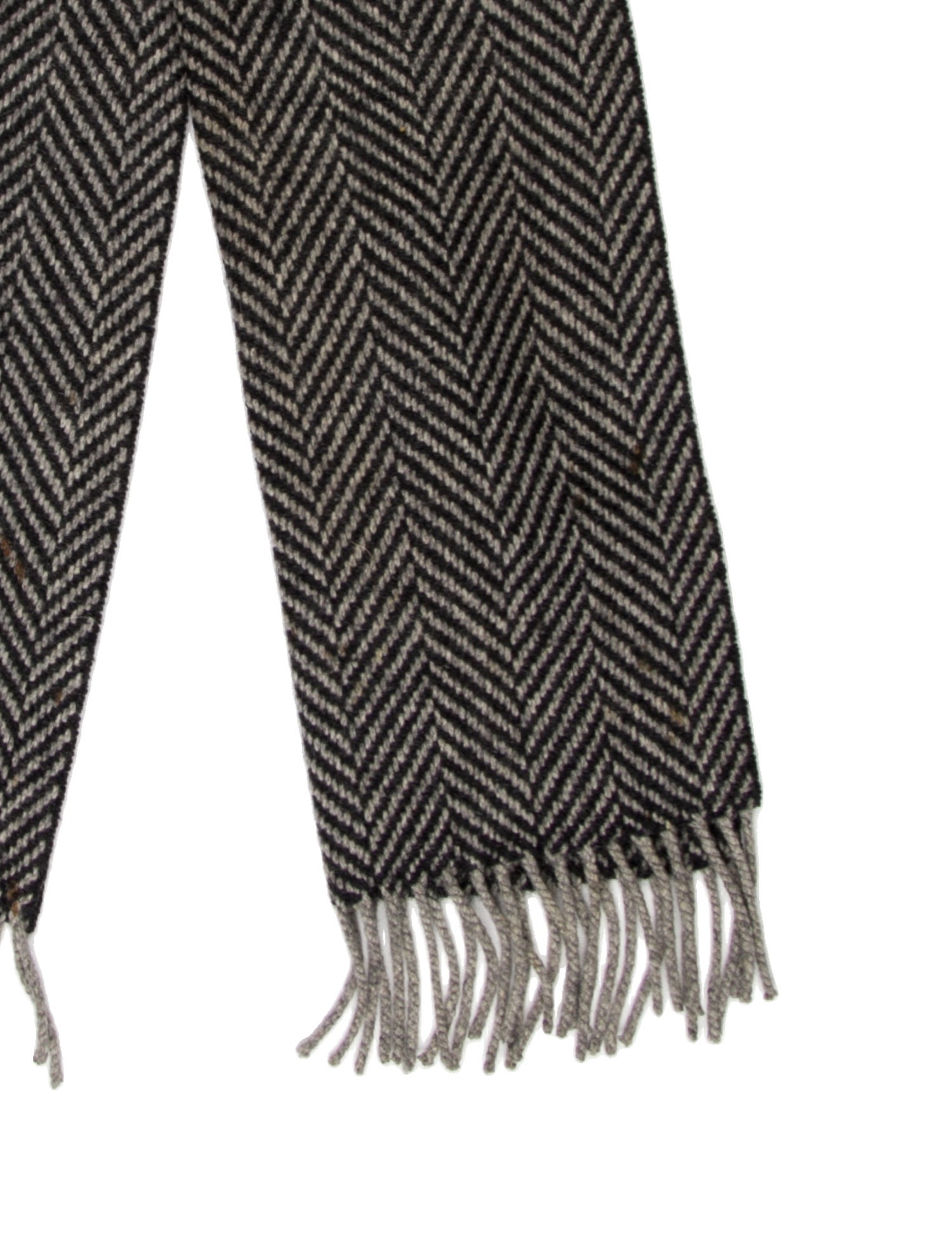 Ralph Lauren Purple Label Cashmere Tweed Pattern Scarf