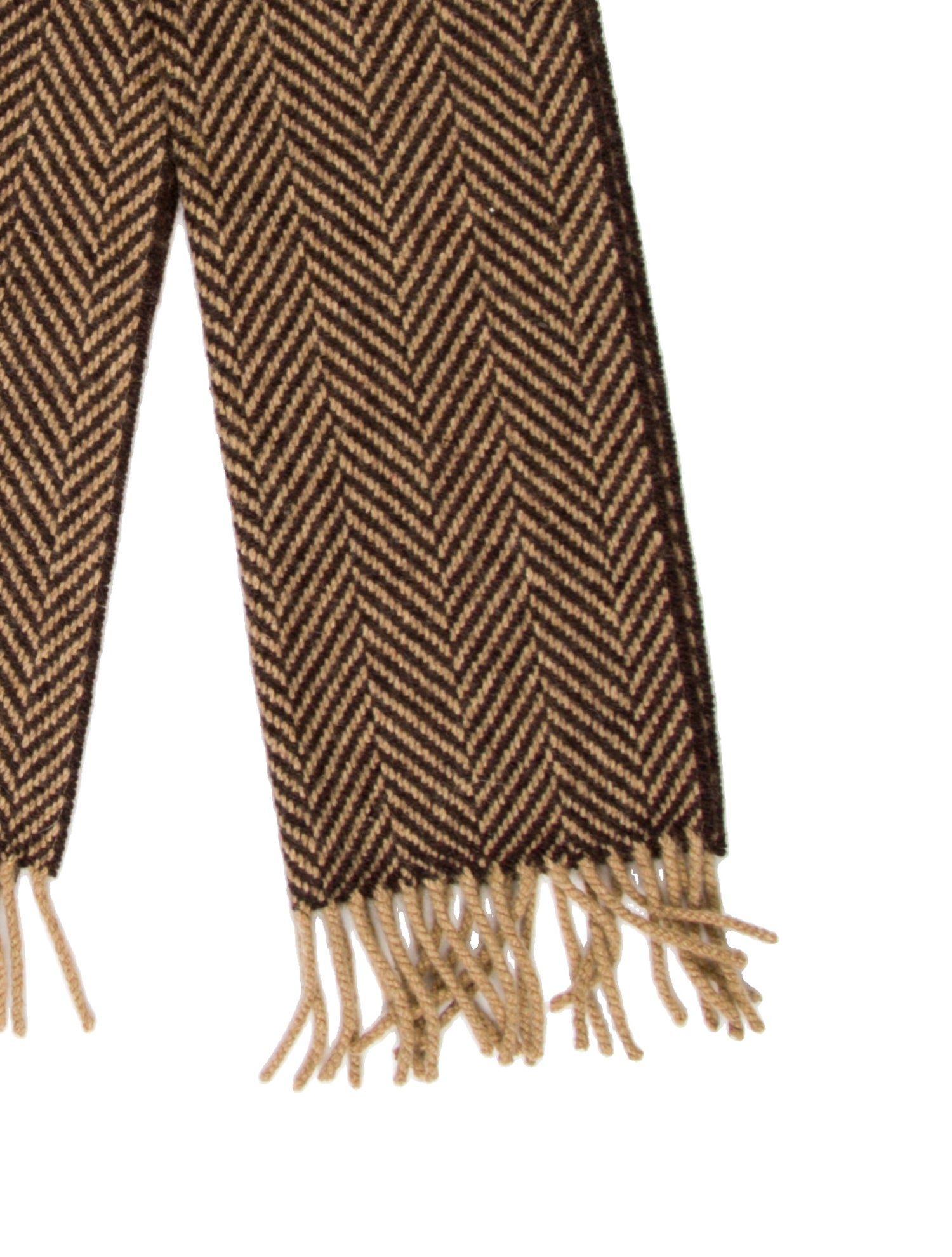 Ralph Lauren Purple Label Cashmere Tweed Pattern Scarf