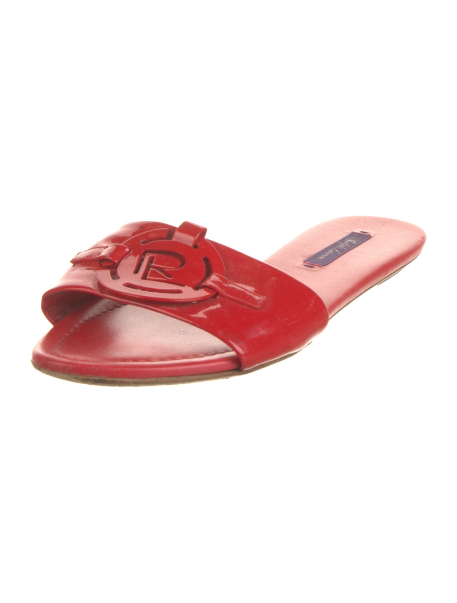 Ralph Lauren Purple Label Patent Leather Slides