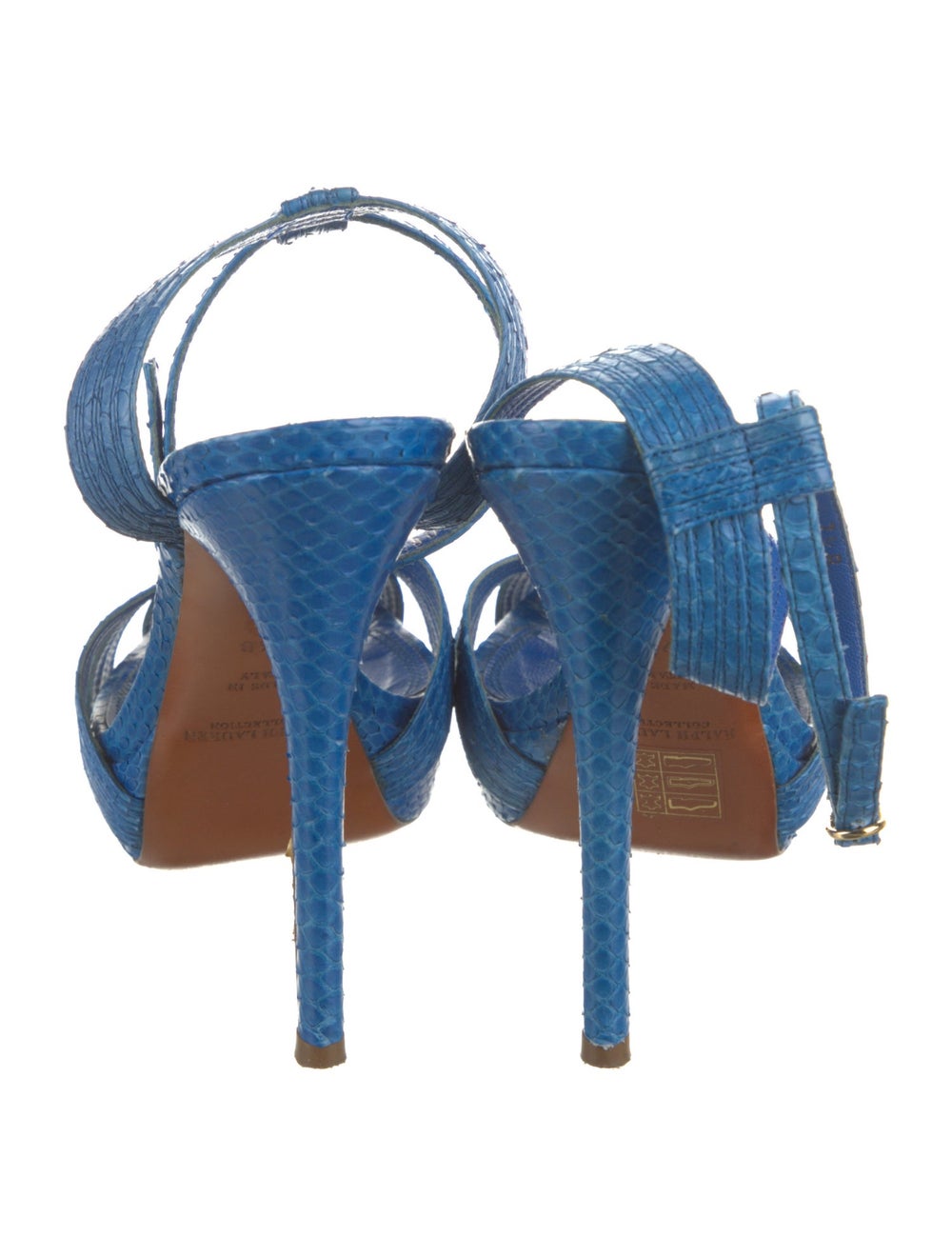 Ralph Lauren Purple Label Python Slingback Pumps … - image 4